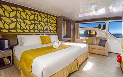 Diapositivas de cabinas Ecogalaxy Catamaran - Galagents Cruises