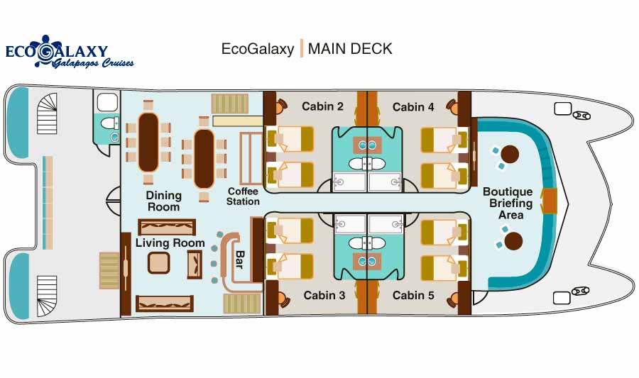 Maindeck and  Lower Deck - Ecogalaxy Cruise