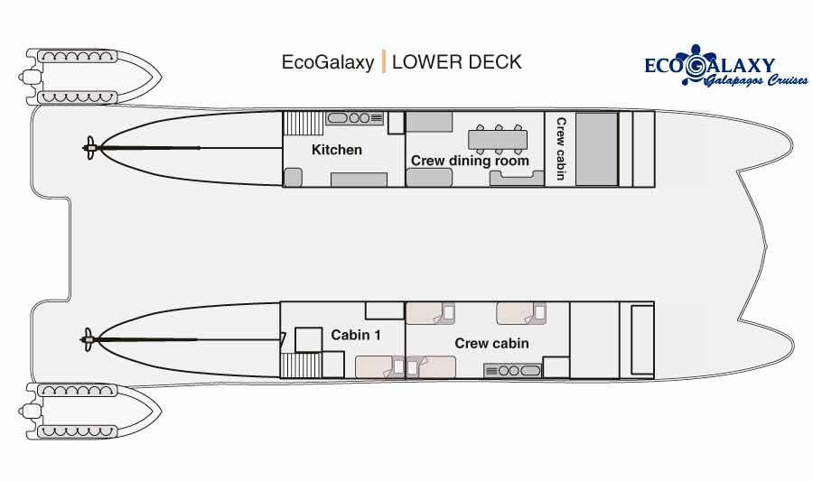 Maindeck and  Lower Deck - Ecogalaxy Cruise