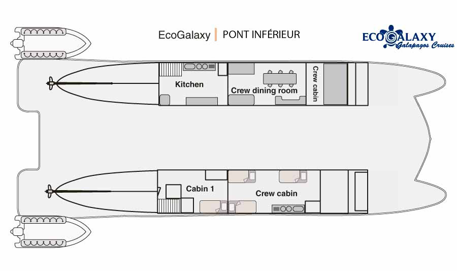 Pont principal et Pont Inférieur - Croisière Ecogalaxy