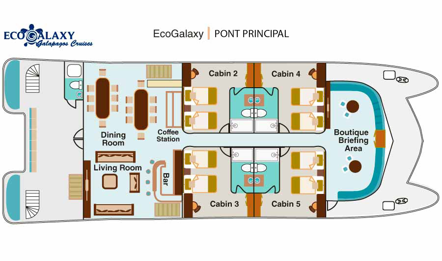 Pont principal et Pont Inférieur - Croisière Ecogalaxy