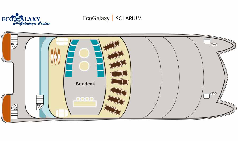 Solarium et Pont Supérieur - Ecogalaxy Catamaran