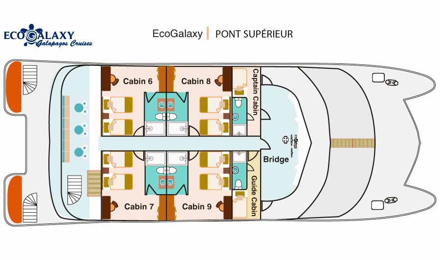 Solarium et Pont Supérieur - Ecogalaxy Catamaran